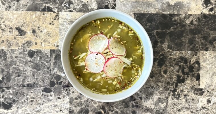 Pozole Verde Recipe (Authentic Mexican Chicken & Hominy Soup)